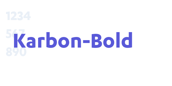 Karbon-Bold font free