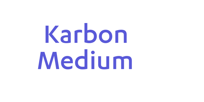 Karbon Medium Font