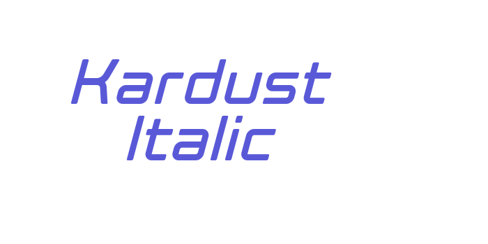 Kardust Italic Font Download