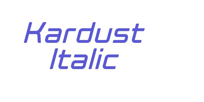 Kardust Italic Font