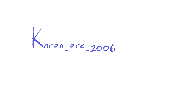 Karen_erc_2006 Font Download