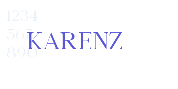 Karenz font