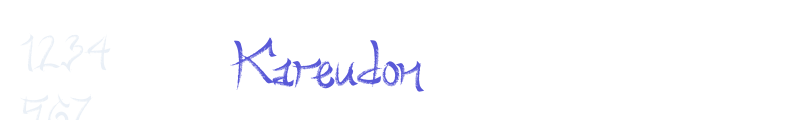 Kareudon font