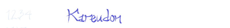 Kareudon font