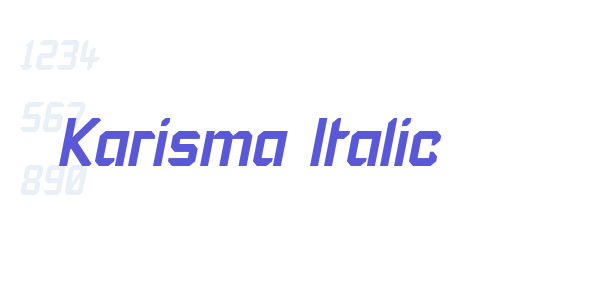 Karisma Italic font free