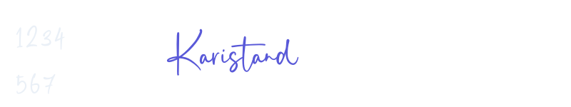 Karistand-related font