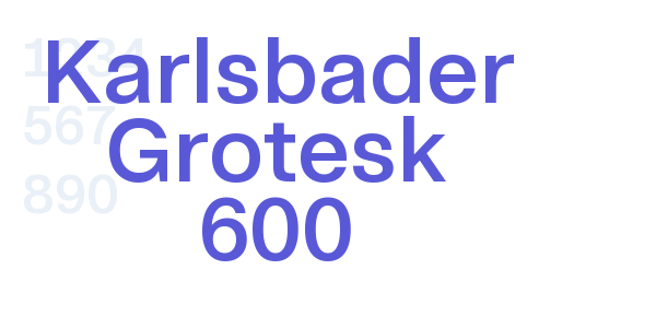 Karlsbader Grotesk 600 font free