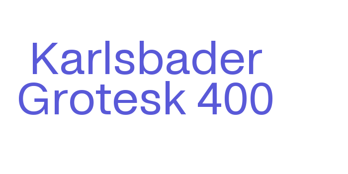 Karlsbader Grotesk 400 Font Download