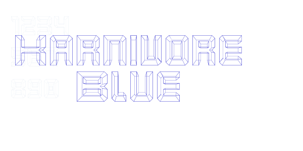 Karnivore Blue font free