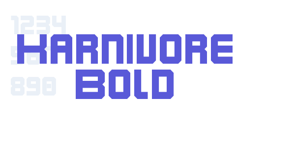 Karnivore Bold font free