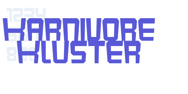 Karnivore Kluster font free