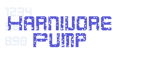 Karnivore Pump font free