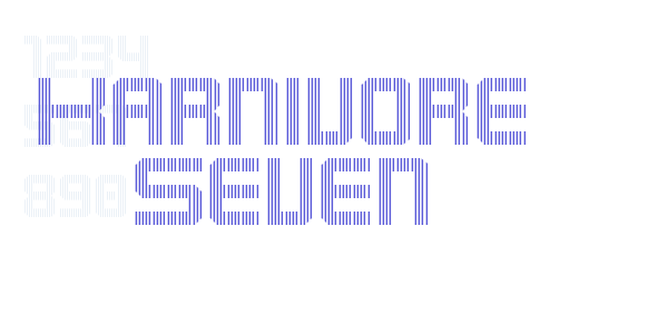 Karnivore Seven font free