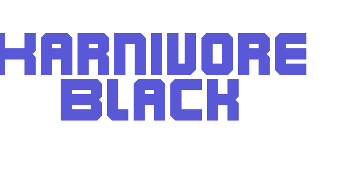 Karnivore Black Font