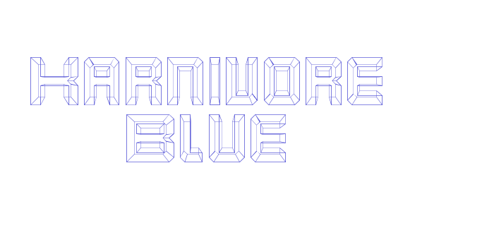 Karnivore Blue Font Download