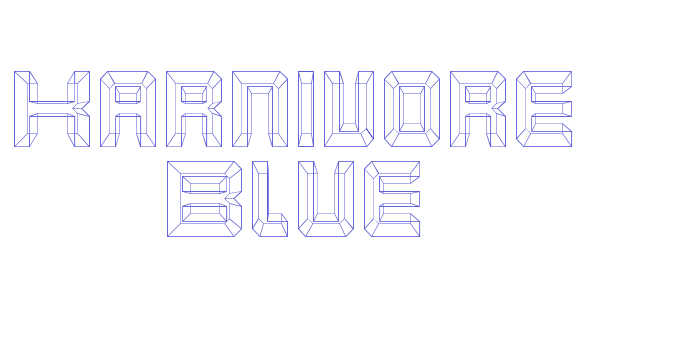 Karnivore Blue Font