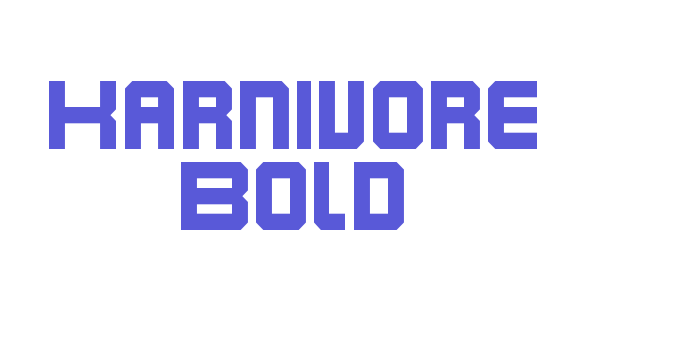 Karnivore Bold Font Download