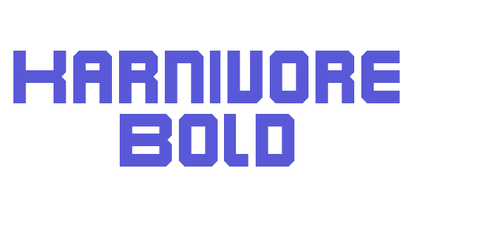 Karnivore Bold Font