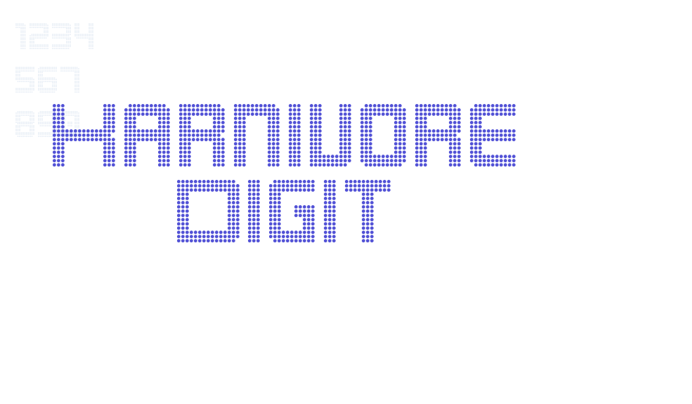 Karnivore Digit-font-download