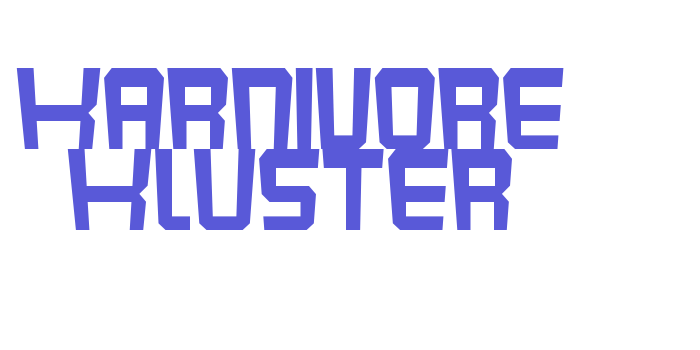 Karnivore Kluster Font Download