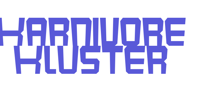 Karnivore Kluster Font