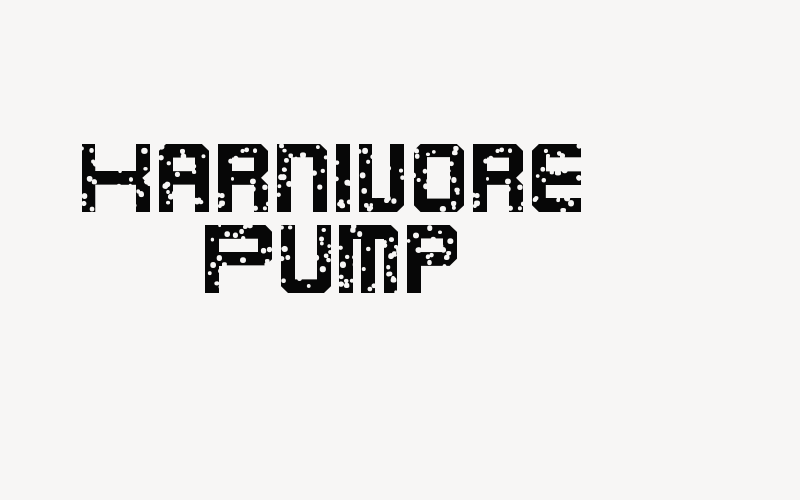 Karnivore Pump Font