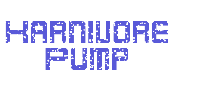 Karnivore Pump Font