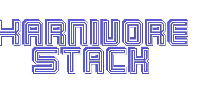 Karnivore Stack Font