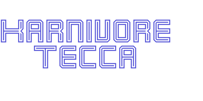 Karnivore Tecca Font