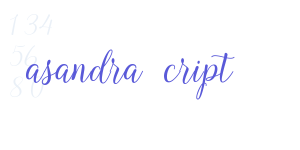 Kasandra Script font free