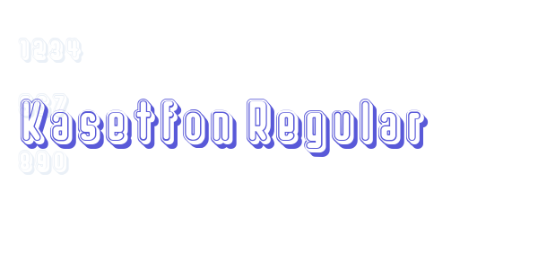 Kasetfon Regular font free