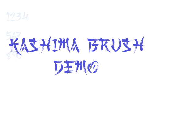 Kashima Brush Demo Font Download