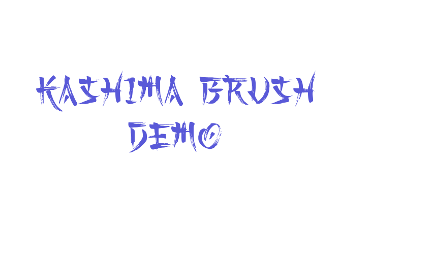 Kashima Brush Demo Font Download