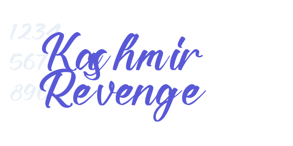 Kashmir Revenge font