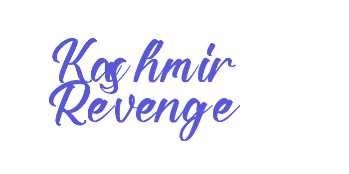 Kashmir Revenge Font Download