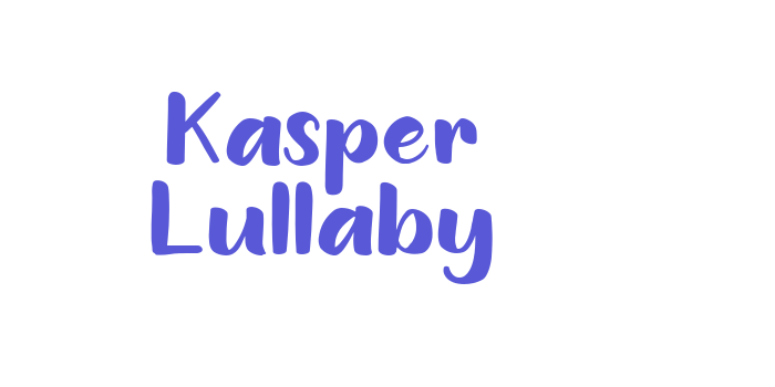 Kasper Lullaby Font Download