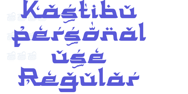 Kastibu personal use Regular font free