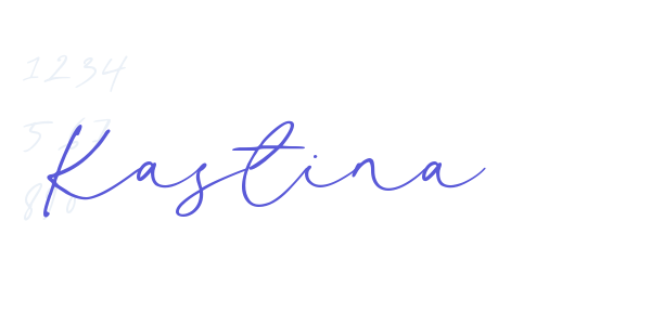 Kastina font