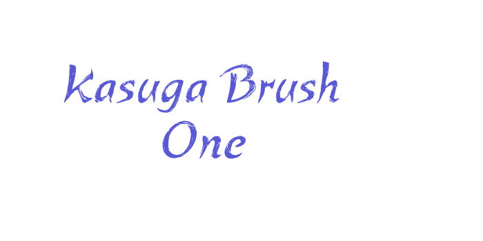 Kasuga Brush One Font Download