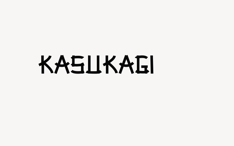 Kasukagi Font