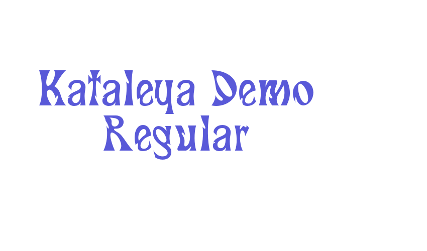 Kataleya Demo Regular Font Download