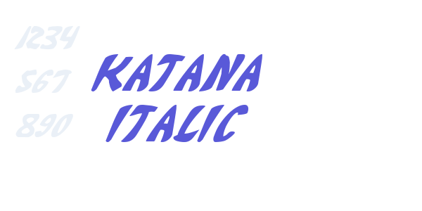 Katana Italic font free