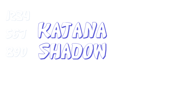 Katana Shadow font free