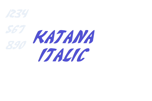 Katana Italic Font Download