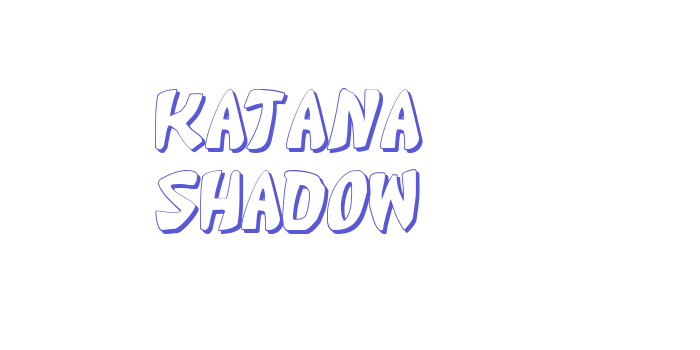 Katana Shadow Font Download