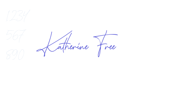 Katherine Free font free