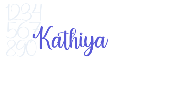 Kathiya font