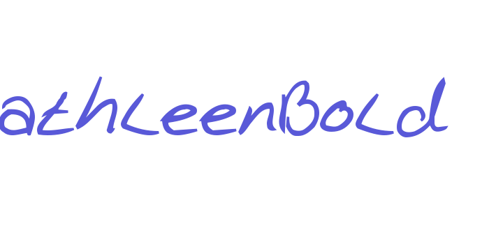 KathleenBold Font