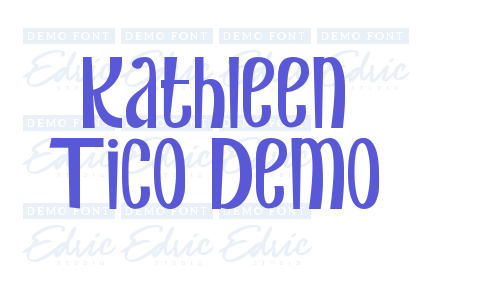 Kathleen Tico Demo Font