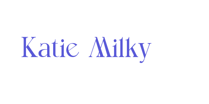 Katie Milky Font